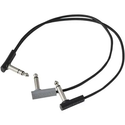 RockBoard Flat Patch Y-Splitter Cable - 30 cm / 11 13/16" Black Günstig