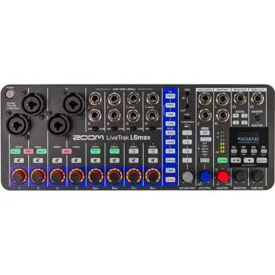 Zoom LiveTrak L6max 12-Channel Mixer & Recorder Aktuell