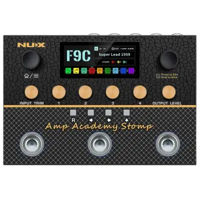 NUX Amp Academy Stomp Stereo Amp Modeler Echt
