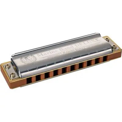 Hohner Mundharmonika Marine Band Deluxe G-Dur Kostenfreie Lieferung