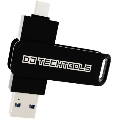 Abverkauf DJ-Tech Tools Chroma Drive USB A + USB C Stick 256GB Black
