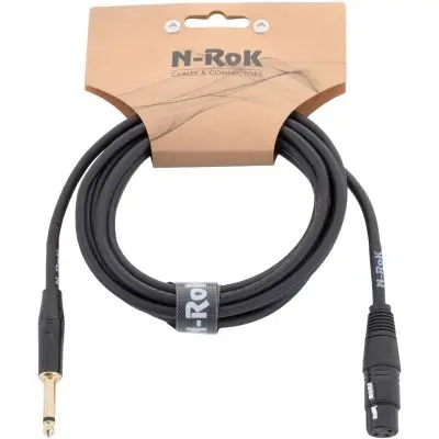 N-RoK Premium Kabel XLR female / Klinke 6,3 mono 3m Jetzt Kaufen