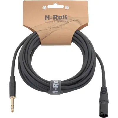 Gratis Versand N-RoK Premium Kabel XLR male / Klinke 6,3 mm stereo 6m