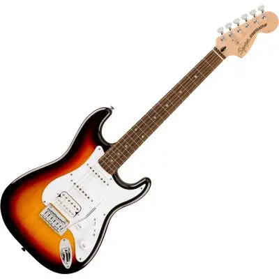 Geprüft Fender Squier Affinity Series Stratocaster Junior HSS 3TS E-Gitarre