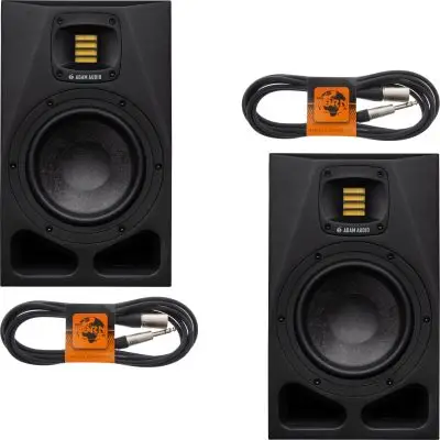 SET ADAM Audio A7V Plug & Play XLR/Klinke Kabel Set Neue Ware