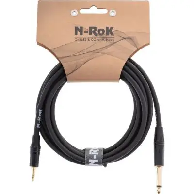 Online Kaufen N-RoK Premium Kabel Klinke 3,5mm Stereo / Klinke 6,3mm mono 3m