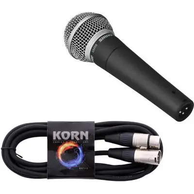 SET Shure SM58 LC + KORN Kabel Premium Mikrofonkabel XLR / XLR Knallerangebot