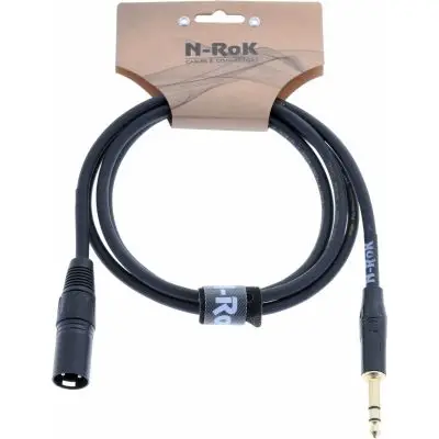 N-RoK Premium Kabel XLR male / Klinke 6,3 mm stereo 1,5m Solange Der Vorrat Reicht