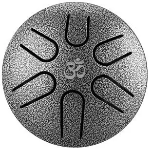 Super-Preis U-Turn TD6-3-SI Silver A-Dur Pentatonik Mini Tongue Drum inkl. Zubehör