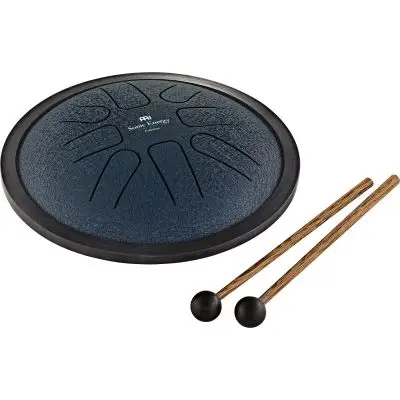 Sale MEINL Sonic Energy Small Steel Tongue Drum G Moll 8 Töne - marineblau 7" 18 cm