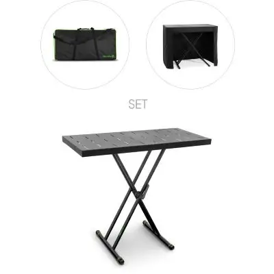 Gravity KSX 2 RD SET 1 Keyboardstativ X-Form doppelt und Auflagetisch Sichere Zahlung