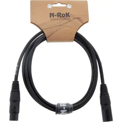 N-RoK Premium Kabel XLR Male / XLR Female 2m Neu