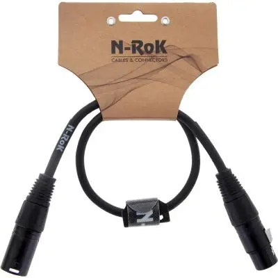N-RoK Premium Kabel XLR Male / XLR Female 0,5m Gratis Versand