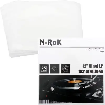 Finale Aktion N-Rok 12" Vinyl LP Schutzhüllen 25er Set Schallplattenhüllen Schutzfolie