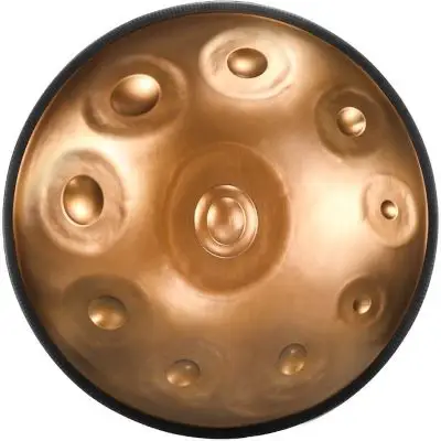 Sonderaktion U-Turn Steel Handpan 22" 10 Töne D Kurd Copper + Tasche + Poliertuch
