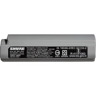 Shure SB904 Wiederaufladbarer Lithium Ionen Akku für Shure GLXD+ Sender Neu Im Sortiment