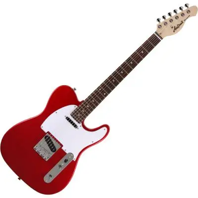 Aria Pro-II TEG-002-CA Candy Apple Red E-Gitarre Kostenloser Versand