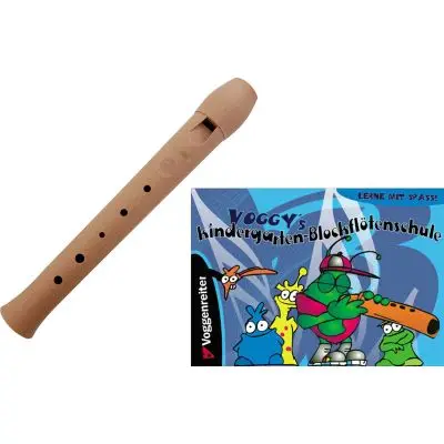 Preisknaller SET Gebr. Schneider Kindergartenflöte + Flötenschule