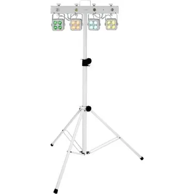SET EUROLITE LED KLS-180 Kompakt-Lichtset Weiß + Stativ Sofort Bestellen