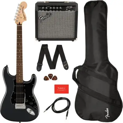 Markenprodukt Fender Squier Affinity Strat HSS Pack IL CFM E-Gitarren Set