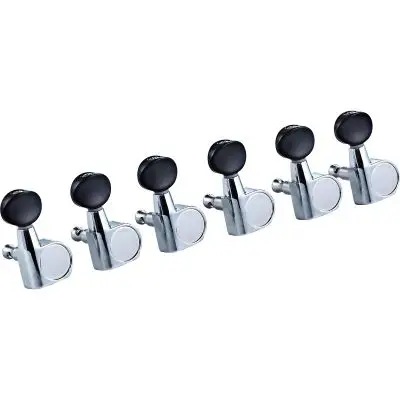 Ortega OTMEG6L-CR E-Gitarrenmechaniken-Set, 6 in line Chrom Markenprodukt