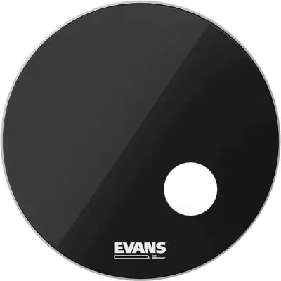 Evans EQ3 Resonant schwarz 22 Zoll Bass Drum Fell Markenprodukt