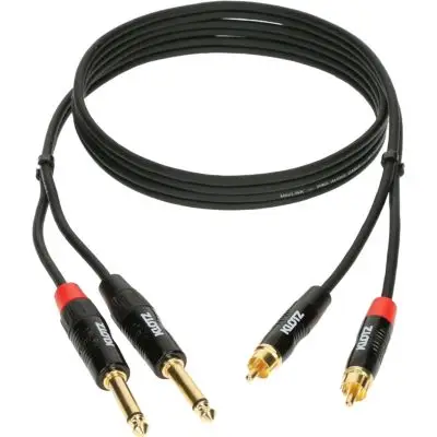 Expressversand Klotz 2 Klinke mono / 2 Cinch 1,5 m KT-CJ150