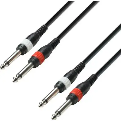 Finale Aktion Adam Hall Cables K3 2 x 6,3mm Klinke Mono beidseitig 3m