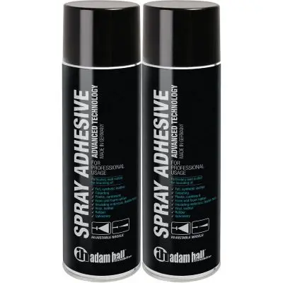 Neue Ware SET 2x Adam Hall 01360 Sprühkleber 500 ml