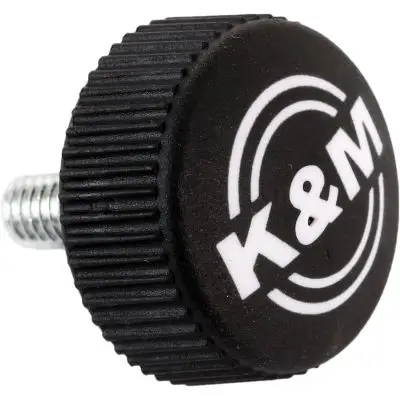K&M Rändelschraube M6x16 groß schwarz m. Logo Begrenztes Angebot