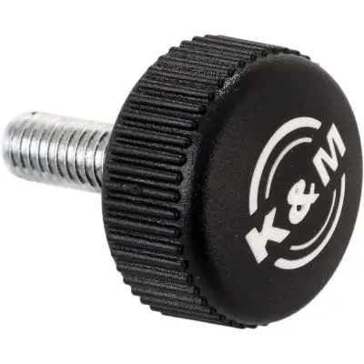 Günstig K&M Rändelschraube M6x22 schwarz m. Logo