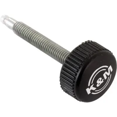 Jetzt Bestellen K&M Rändelschraube M6x50 Kugel schwarz m. Logo