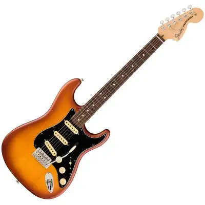 Fender American Performer Spruce Stratocaster Honey Burst E-Gitarre Kostenfreie Lieferung