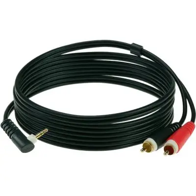 Klotz Klinke Stecker 3,5 stereo (abgewinkelt) / 2 Cinch 3 m Wochenendangebot