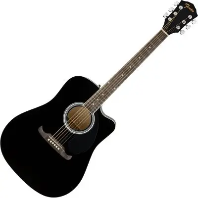 Highlight Fender FA-125 CE Dreadnought BLACK WN Westerngitarre