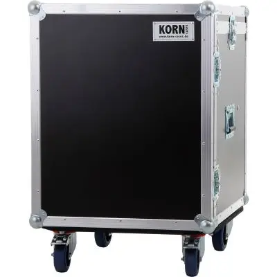 Bestpreis KORN Case Winkelrack 10+2 HE / 12 HE tief mit Rollen Casebau