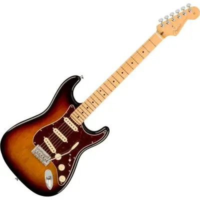 Geprüft Fender American Pro II Strat MN 3TSB E-Gitarre inkl. Koffer