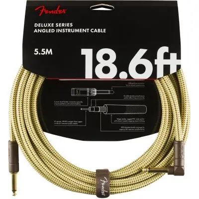 Jetzt Bestellen Fender Deluxe Series Instrument Cable 5,5m Angled Tweed