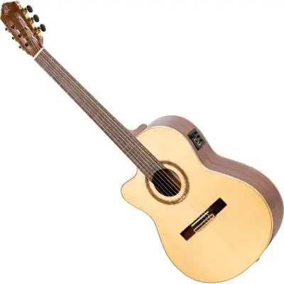 Ortega RCE138-T4-L 4/4 Thinbody Lefthand Konzertgitarre inkl. Gigbag Kostenfreie Lieferung