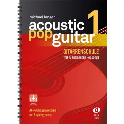 DUX - Acoustic Pop Guitar Band 1 (+OA) - Gitarrenschule - Michael Langer Aktuell