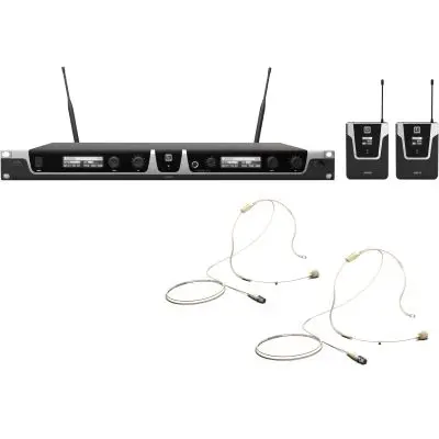 LD Systems U505 BPHH 2 - Funksystem + 2x Bodypack + 2x Headset Direktkauf