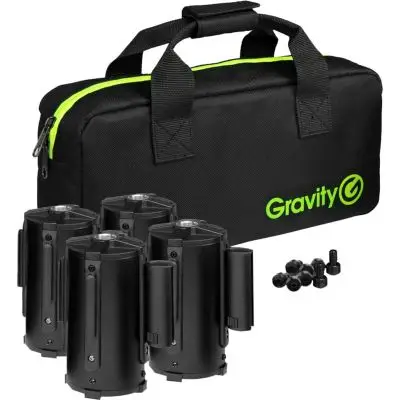 Knallerangebot Gravity SA BELT 1 B SET 1 4 Absperrgurt-Kassetten f. Ständermontage inkl. Tasche