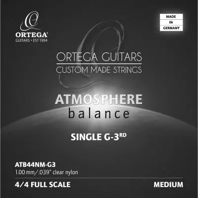 Zertifiziert Ortega ATB44NM-G3 Atmosphere Balance Medium Tension Einzelsaite Konzertgitarre