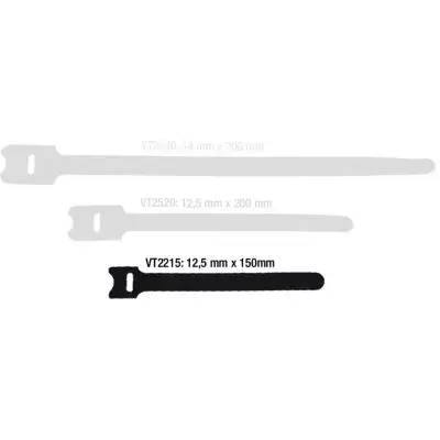 Adam Hall Kabelbinder Klettband 150 x 22 mm schwarz (10er Pack) Knallerangebot