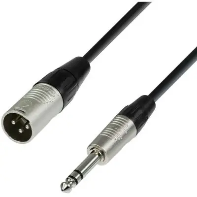 Adam Hall Cables K4 BMV 0300 XLR male 6,3 mm Klinke stereo 3 m Nur Heute