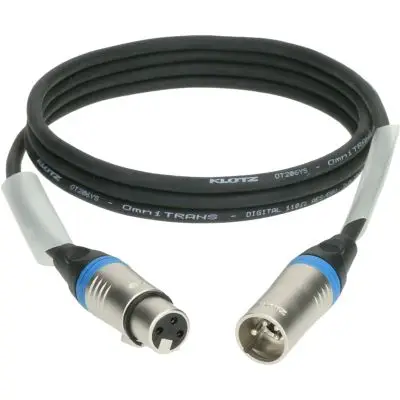 Bestpreis Klotz LX3-3X1K2-25.0 DMX Kabel OT206Y schwarz 25m