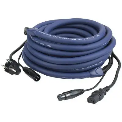 Letzte Chance DAP Schuko/XLR M - IEC/XLR F - DMX / Power Powersignalkabel 20m