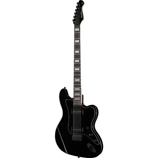 Zertifiziert Harley Benton JA-Baritone P90 BK