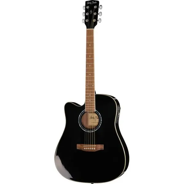 Abverkauf Harley Benton HBD120CEBK Linkshänder Westerngitarre