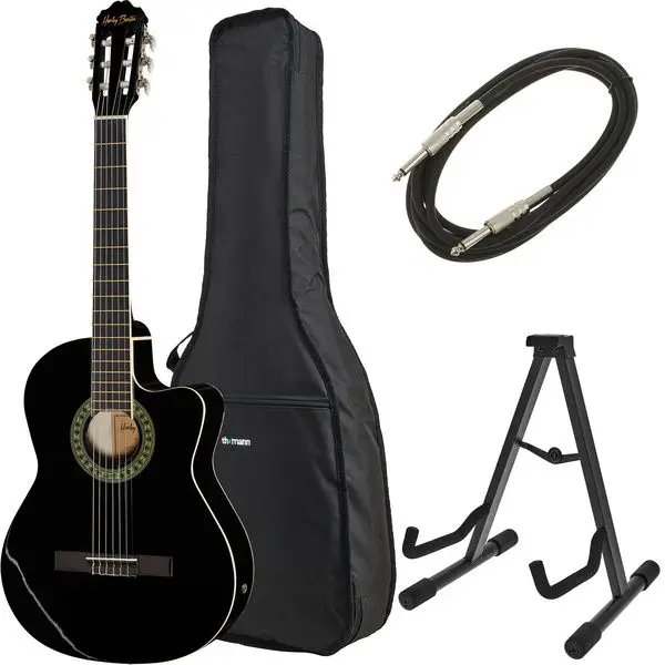 Rabatt Harley Benton CG200CE-BK Bundle